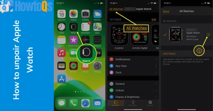 How to unpair Apple Watch